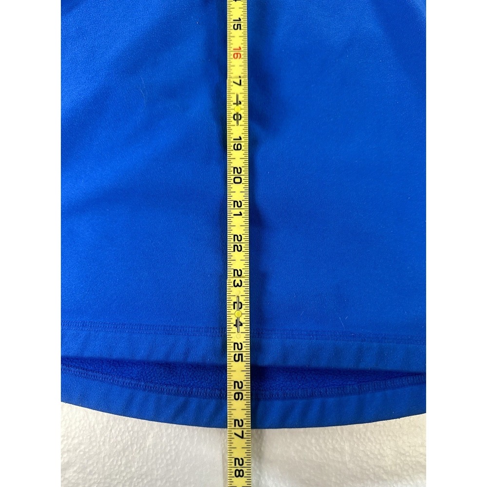 Adidas Jacket Pullover Men's Small S Quarter Zip Climawarm Fleece Blue Gray - Picture 8 of 14